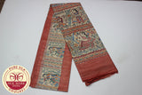 Ghicha Tussar Silk Saree in Onion Color