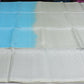 Sky Blue & Pearl White Pure Silk Handloom Saree with Rich Self Weaving