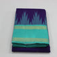 Blue & Aqua Light Blue Pure Silk Handloom Saree with Temple Border