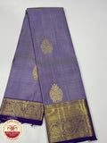Lavender with Purple Color 16 Butta Kanjivaram Pure Silk Saree