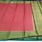 Classic Red with Bottle Green Rich Zari Border & Grand Pallu