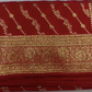 Bridal Red Banarasi Mashru Silk Saree with Elegant Gold Zari Floral Weaving