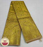 Radiant Golden Yellow Color Kanjivaram Pure Silk Saree