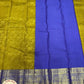 Dark Yellow with Purple Colour Brocade Kanjivaram Pure Silk Saree