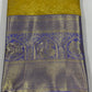Dark Yellow with Purple Colour Brocade Kanjivaram Pure Silk Saree