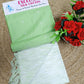 Elegant Pastel Mint Green Silk Cotton Salwar Suit Set with Striped Dupatta.