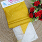 Sunshine Mustard Yellow Silk Cotton Suit Set with Ivory Bottom