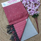 Rose Pink Silk Cotton Suit Set with Minimal Butta & Contrast Dupatta