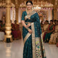 Deep Teal Green Paithani Silk Saree
