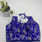 Royal Blue Banarasi Readymade Blouse (32–42 Size Extendable) with Attached Sleeves