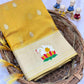 Mustard Yellow Organza Silk Saree