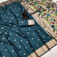 Deep Teal Green Paithani Silk Saree