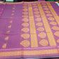 Elegant Wine Maroon Pure Cotton Handloom Saree with Gold Paisley Pallu