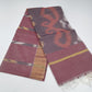 Cotton Silk Saree in Dusty Mauve with Traditional Ikat Designer Pallu