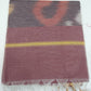 Cotton Silk Saree in Dusty Mauve with Traditional Ikat Designer Pallu