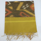 Cotton Silk Pochampally Ikat Saree in Olive Mustard with Traditional Designer Pallu