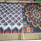 Handloom Cotton Silk Pochampally Saree in Black & Ivory with Grand Designer Pallu