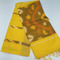 Cotton Silk Pochampally Ikat Saree in Sunshine Yellow with Designer Ikat Pallu