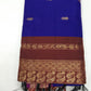Deep Violet Kalyani Cotton Saree with Wine Brown Zari Woven Pallu