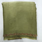 Elegant Sage Green Space Silk Jimmy Choo Saree with Antique Gold Designer Border