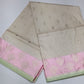 Elegant Ivory Beige Banarasi Saree with Blush Pink & Mint Green Zari Border