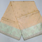 Elegant Soft Peach Beige Banarasi Silk Saree with Mint Green Zari Border