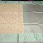 Elegant Soft Peach Beige Banarasi Silk Saree with Mint Green Zari Border