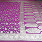 Royal Orchid Purple Banarasi Uppada Saree with Antique Silver Floral Jaal & Grand Pallu
