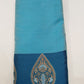 Sky Blue Semi Soft Silk Meenakari Saree with Teal Blue Designer Border & Rich Woven Pallu