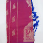 Semi Soft Silk Rani Pink & Aqua Blue Silver Zari Designer Saree