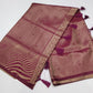 Designer Satin Silk Saree – Royal Wine Purple with Golden Zari Geometric Weaving
