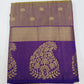 Lavender Grey Dual Shade Tussar Semi Silk Saree with Royal Purple Zari Border