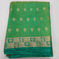 Mint Green Dual Shade Tussar Semi Silk Saree with Teal Green Zari Border