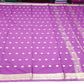 Royal Orchid Purple Mysore Silk Saree with Antique Gold Zari Butta & Traditional Border