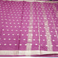 Deep Wine Magenta Mysore Silk Saree with Antique Gold Zari Buttas & Traditional Border