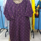 Royal Purple Women's Cotton Blend Co-Ord Set | Ready-to-Wear Ethnic Wear