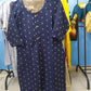 Classic Navy Blue Printed Co-Ord Set for Women | Ready-to-Wear Ethnic Wear