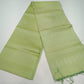 Pure Handloom Borderless Soft Silk Saree – Pistachio Green Elegance