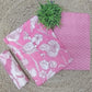 Elegant Pink Floral Printed Unstitched Salwar Suit with Dupatta