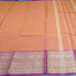 Rust Orange Chettinad Cotton Saree with Magenta Zari Border