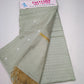 Elegant Sage Green Cotton Silk 3PC Salwar Suit Dress Material with Woven Dupatta