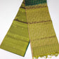Elegant Bottle Green & Lemon Green Pure Silk Handloom Saree with Silver Zari Weaving