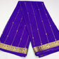 Royal Violet Pure Mysore Silk Saree with Traditional Gold Zari Pallu