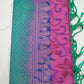 Pure Handloom Silk Pochampally Saree – Pink Floral Body with Aqua Green Contrast Pallu
