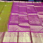 Kanjivaram Dual Copper Shade Saree with Rani Pink Rich Zari Pallu