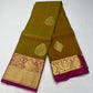 Kanjivaram Dual Copper Shade Saree with Rani Pink Rich Zari Pallu