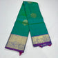 Dual Tone Saree – Emerald Green & Royal Violet with Rich Gold Zari Pallu