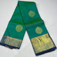 Dual Tone Saree – Emerald Green & Royal Blue Zari Weave