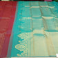 Kanjivaram Saree- Wine Purple & Aqua Turquoise with Rich Zari Pallu