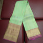 Kanjivaram Saree – Mint Green with Magenta Pink Rich Zari Pallu